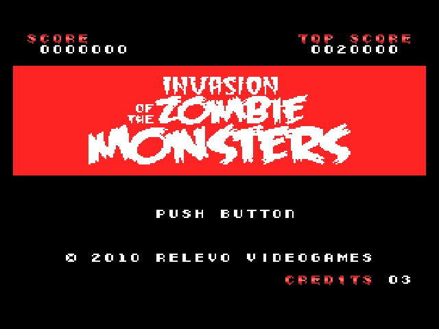 Invasion of the Zombie Monsters Title Screen